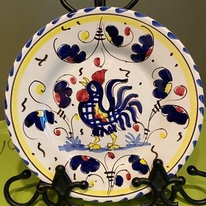 Decorative rooster plate